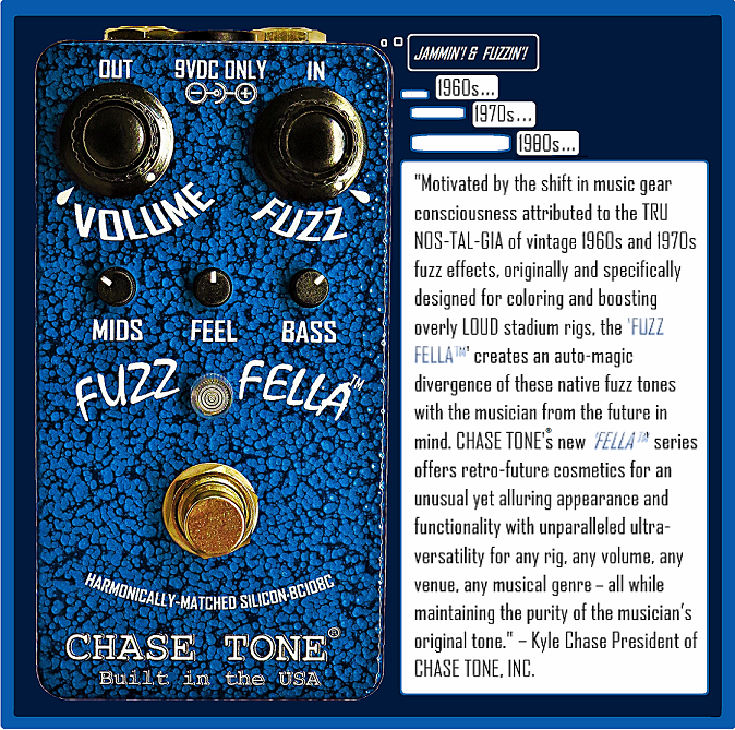 CHASE TONE® FUZZ FELLA® -BLUE BC108C - Chase Tone®